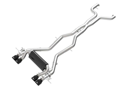 2023-2025 BMW M2 MACH FORCE-XP 3 IN TO 2-1/2 IN SS CAT-BACK EXHAUST SYSTEM W/BLACK TIPS