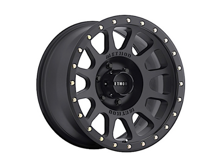 20X10 NV, -18MM OFFSET, 6X5.5, 108MM CENTERBORE, MATTE BLACK (Check Description For Vehicles This Fits)