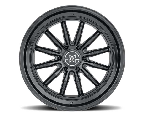 MR803, 20X10, -18MM OS, 6X5.5, 106.25MM CB, GLOSS BLACK (Check Description For Vehicles This Fits)