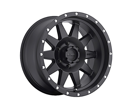 20X9 STANDARD 6X5.5 BP 5.75IN B/S 18 O/S - MATTE BLACK (Check Description For Vehicles This Fits)