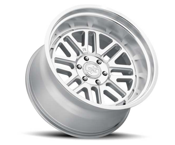 MR804, 22X10, -18MM OS, 6X5.5, 106.25MM CB, MACHINED - CLEAR COAT (Check Description For Vehicles This Fits)