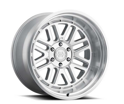 MR804, 22X10, -18MM OS, 6X5.5, 106.25MM CB, MACHINED - CLEAR COAT (Check Description For Vehicles This Fits)