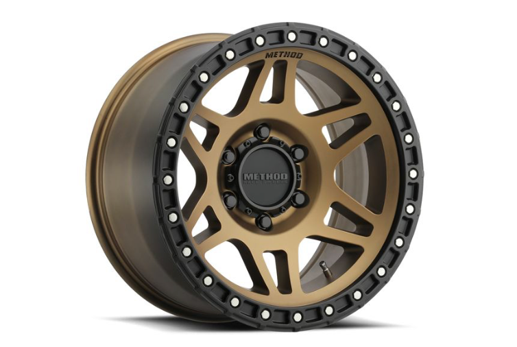 MR312 17X9 -12MM O/S 5X5 METHOD BRONZE/BLACK STREET LOC (Check Description For Vehicles This Fits)
