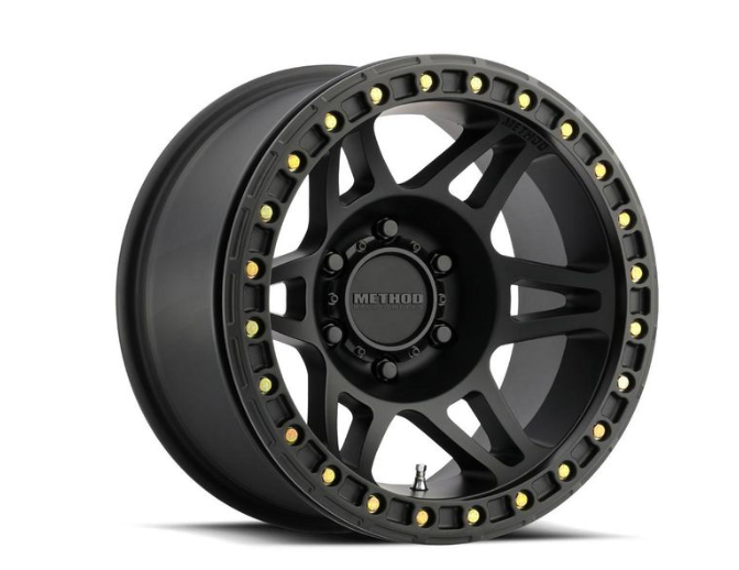 MR106 BEADLOCK 17X9 -44MM O/S 5X5 MATTE BLACK W/ BH-H24125 (Check Description For Vehicles This Fits)