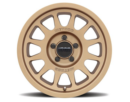 MR703 BEAD GRIP 17X9 12MM OS 5X5 71.5MM CB METHOD BRONZE (Check Description For Vehicles This Fits)