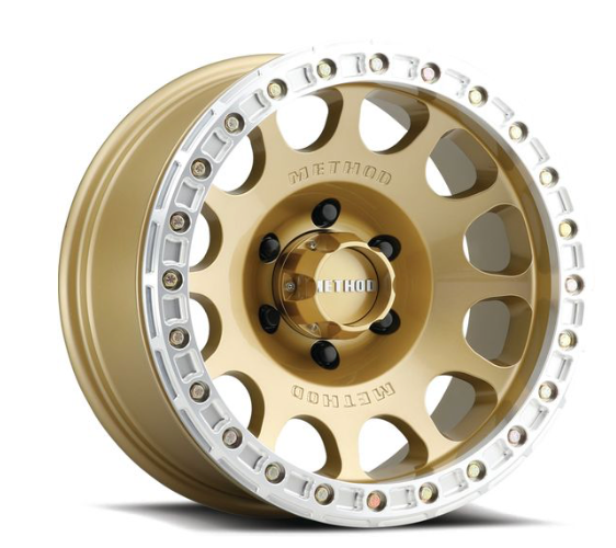 MR105 BEADLOCK 17X9 MR105 V3 5x5 3.5 BS -38 OS 71.5 CB GOLD (Check Description For Vehicles This Fits)