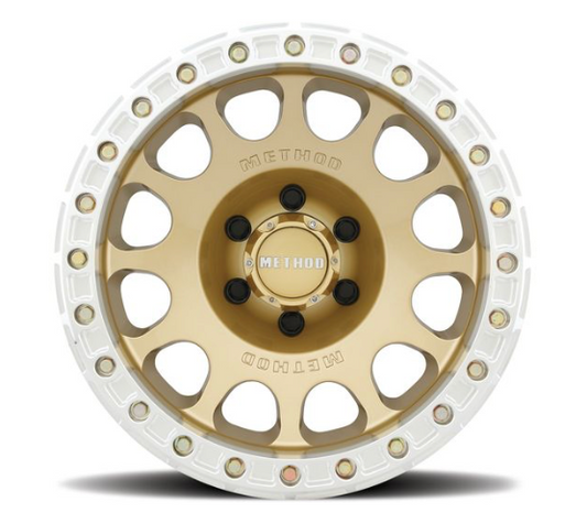 MR105 BEADLOCK 17X9 MR105 V3 5x5 3.5 BS -38 OS 71.5 CB GOLD (Check Description For Vehicles This Fits)