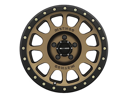 20X10 NV, -18MM OFFSET, 5X5, 94MM CENTERBORE, METHOD BRONZE/BLACK STREET LOC (Check Description For Vehicles This Fits)