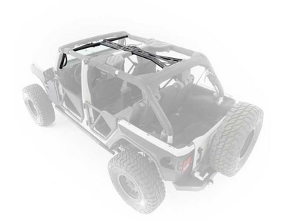 2011-2017 JEEP WRANGLER & 2018 JEEP WRANGLER JK 4DR SRC 6-PC ROLL CAGE KIT; SATIN BLACK POWDERCOAT