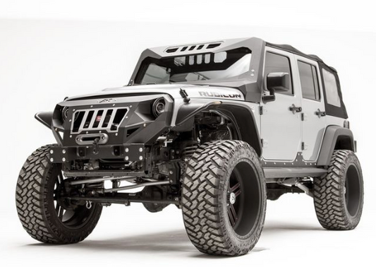 2007-2017 JEEP WRANGLER & 2018 JEEP WRANGLER JK FRONT VICOWL MATTE BLACK