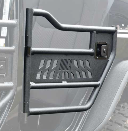 2007-2018 JEEP WRANGLER & 2018 JEEP WRANGLER JK REAR ALUMINUM TUBULAR DOOR (BLACK TEXTURED)