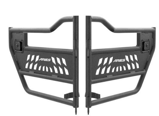 2007-2018 JEEP WRANGLER & 2018 JEEP WRANGLER JK REAR ALUMINUM TUBULAR DOOR (BLACK TEXTURED)