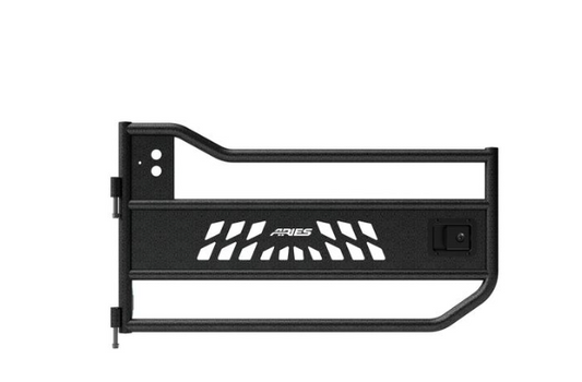 2018-2025 JEEP WRANGLER & 2020-2025 GLADIATOR JL/JT BLACK FRONT TUBE DOORS ALUMINUM
