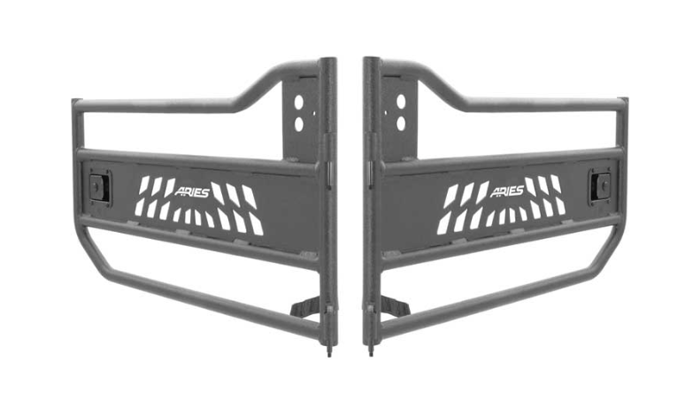 2007-2017 JEEP WRANGLER & 2018 JEEP WRANGLER JK TUBULAR DOOR/FRONT/BLK ALUM TUBULAR DOOR,FRONT,AL,BLK TEX