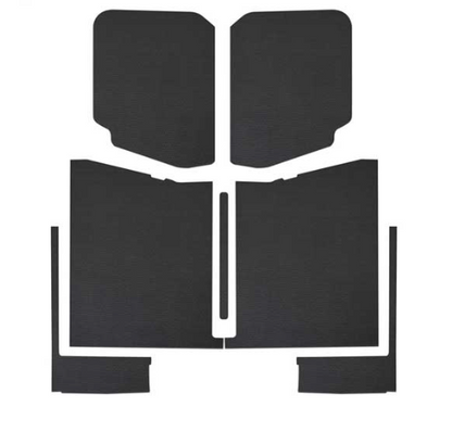 2020-2022 JEEP GLADIATOR LEATER LOOK HEADLINER COMPLETE KIT-BLACK(7-PC)