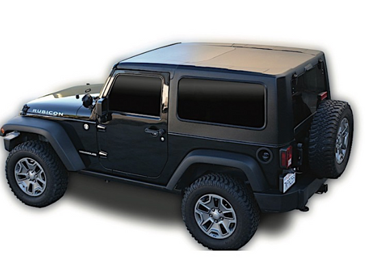 2007-2017 JEEP WRANGLER & 2018 JEEP WRANGLER JK 2DR 2PC HARD TOP - (SQUARE BACK)(FACTORY STYLE)(NO DEFORST, NO WIPER)