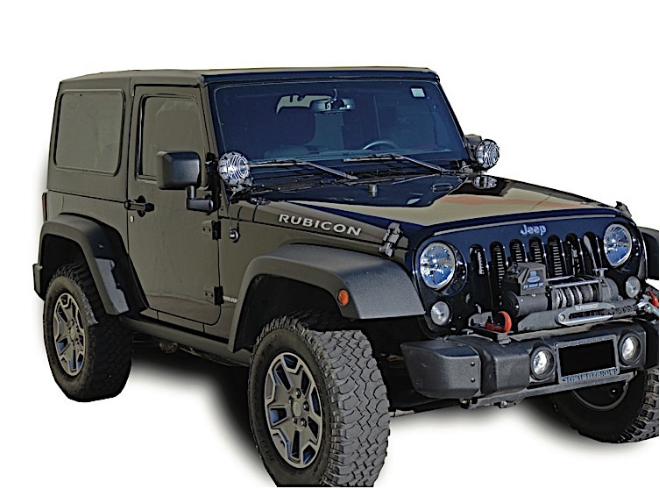 2007-2017 JEEP WRANGLER & 2018 JEEP WRANGLER JK 2DR 2PC HARD TOP - (SQUARE BACK)(FACTORY STYLE)(NO DEFORST, NO WIPER)