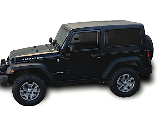 2007-2017 JEEP WRANGLER & 2018 JEEP WRANGLER JK 2DR 2PC HARD TOP - (SQUARE BACK)(FACTORY STYLE)(NO DEFORST, NO WIPER)