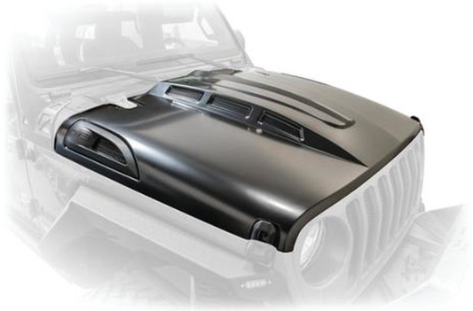 2018-2021 JEEP WRANGLER & 2020-2021 JEEP GLADIATOR JL/JT HEAT DISPERSION HOOD (DOES NOT FIT MOJAVE OR 392 MODELS)