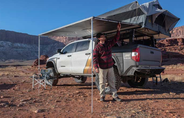 GEN2 8FT TENT AWNING; 8.2FT X 6.2FT LONG; TACTICAL GRAY