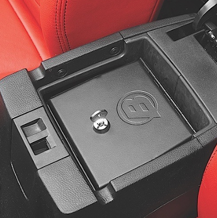 2011-2018 JEEP WRANGLER & 2018 JEEP WRANGLER JK 2/4 DOOR CENTER CONSOLE LOCK BOX; BLACK