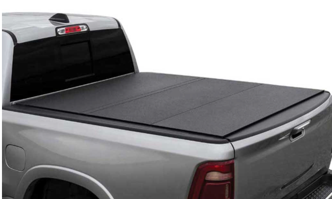 2019-2025 RAM 1500 6.4FT(W/RAMBOX)FOLDING HARD COVER BLACK MATTE URETHANE TONNEAU COVER