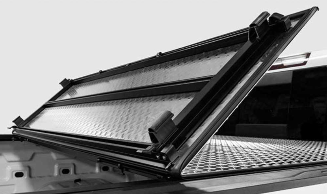 2019-2025 RAM 1500 6.4FT(W/RAMBOX)FOLDING HARD COVER BLACK MATTE URETHANE TONNEAU COVER