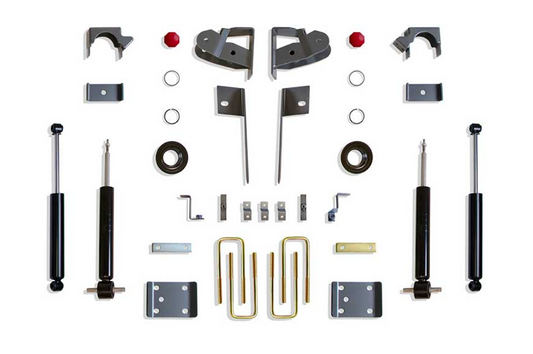 2019-2025 CHEVY/GMC SILVERADO/SIERRA 1500 2/4WD 3/5IN LOWERING KIT W/STRUTS&FLIP KIT W/REAR SHOCKS