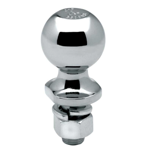 PACKAGED 2IN X 3/4IN X 1 1/2IN 3500LB CHROME HITCH BALL