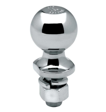 PACKAGED 2IN X 3/4IN X 1 1/2IN 3500LB CHROME HITCH BALL