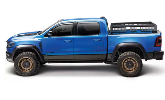 2014-2024 TOYOTA TUNDRA 5.6FT BED (W/UTILITY TRACK SYSTEM ONLY) OVERLAND TRUCK RACK BLACK ALUM