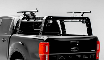 2019-2023 FORD RANGER OVERLAND ACCESS RACKS W/SIDE ACCESS DOORS INCL(4)3IN LED LIGHTS & WIRING HARNESS