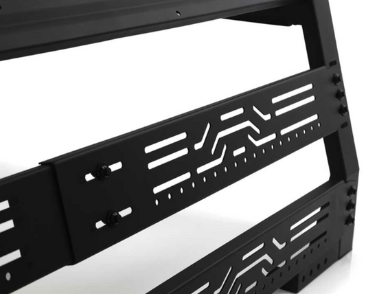 2020-2024 JEEP GLADIATOR FRONTIER SERIES BED RACKS-BLACK-POWDER COATED-STEEL