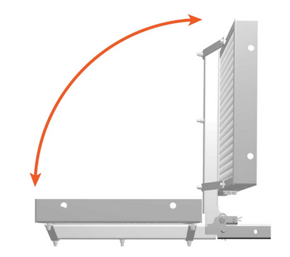 CARGO CARRIER BASKET ALUMINUM FOLDING SHANK