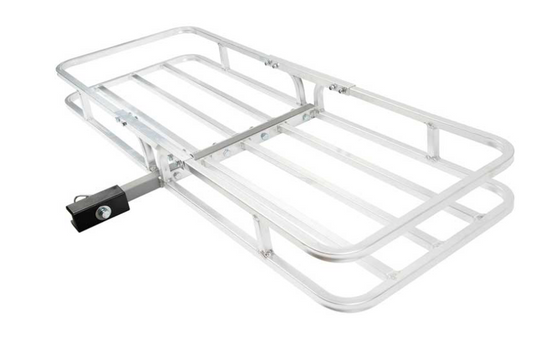 53.5IN X 19.5INX5IN ALUMINUM CARGO CARRIER BASEKT /FITS 2IN & 1.25IN RECEIVER