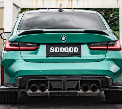 BMW M3 G80 G81 Carbon Fiber Diffuser + Rear Splitter