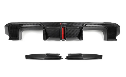 M3 G80 G81 Carbon Fiber Diffuser With Brake Light + Rear Splitter