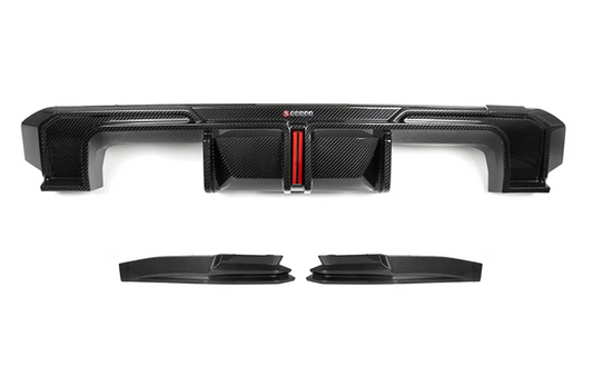 M3 G80 G81 Carbon Fiber Diffuser With Brake Light + Rear Splitter