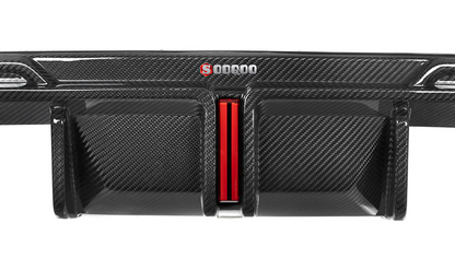 M3 G80 G81 Carbon Fiber Diffuser With Brake Light + Rear Splitter