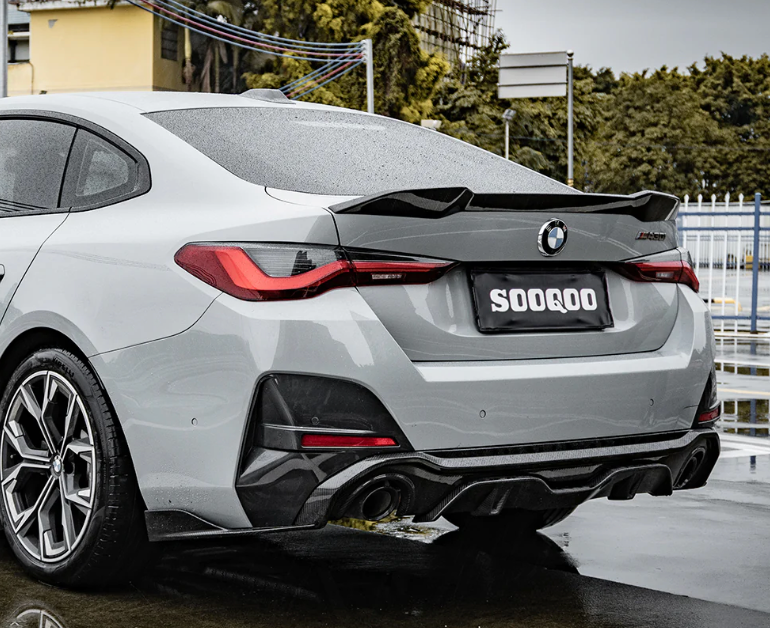 BMW G26 Prepreg Carbon Fiber Single Tip Diffuser