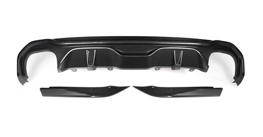 BMW G26 Carbon Fiber Double Tips Diffuser