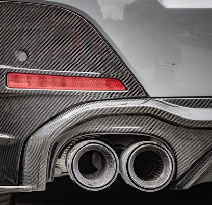 BMW G26 Carbon Fiber Double Tips Diffuser