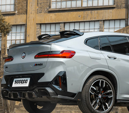 BMW X4 G02 LCI Prepreg Carbon Fiber Rear Diffuser With Brake Light