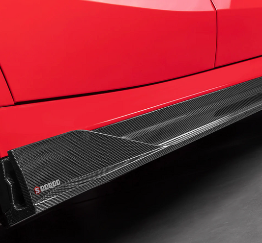 BMW X6M F96 X6 G06 Prepreg Carbon Fiber Side Skirt