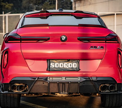 BMW X6M F96 X6 G06 Prepreg Carbon Fiber Roof Spoiler