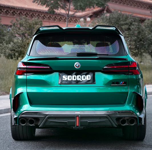 BMW X5M F95 LCI Carbon Fiber Diffuser With Brake Light