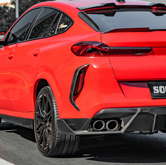 BMW X6M F96 Prepreg Carbon Fiber Rear Vent Trim