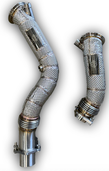 S55 Catless Downpipes w/heatshield - F80 M3 | F82/F83 M4 | F87 M2C