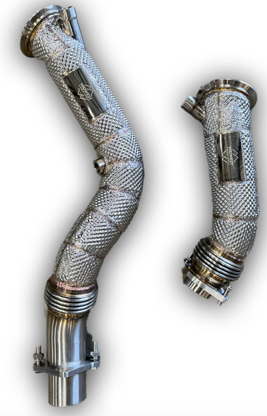 S55 Catless Downpipes w/heatshield - F80 M3 | F82/F83 M4 | F87 M2C