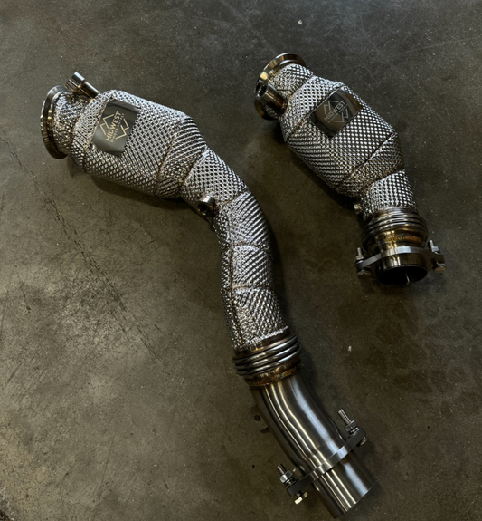S55 Catted Downpipes w/heatshield - F80 M3 | F82/F83 M4 | F87 M2C